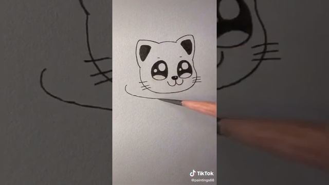 Как нарисовать котёнка ???? смотреть онлайн