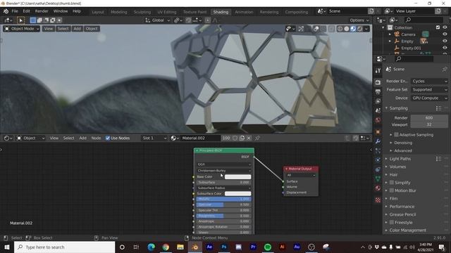 Making Fake Reflections in Blender 2.92 смотреть онлайн