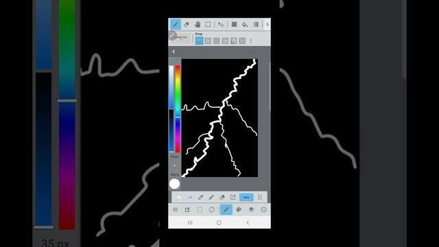 How to draw Lightning with MediBang paint on your Android device. смотреть онлайн