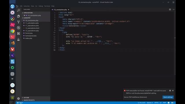 Configurar extensión Intellisense para PHP en VSCode en Linux y windows. смотреть онлайн