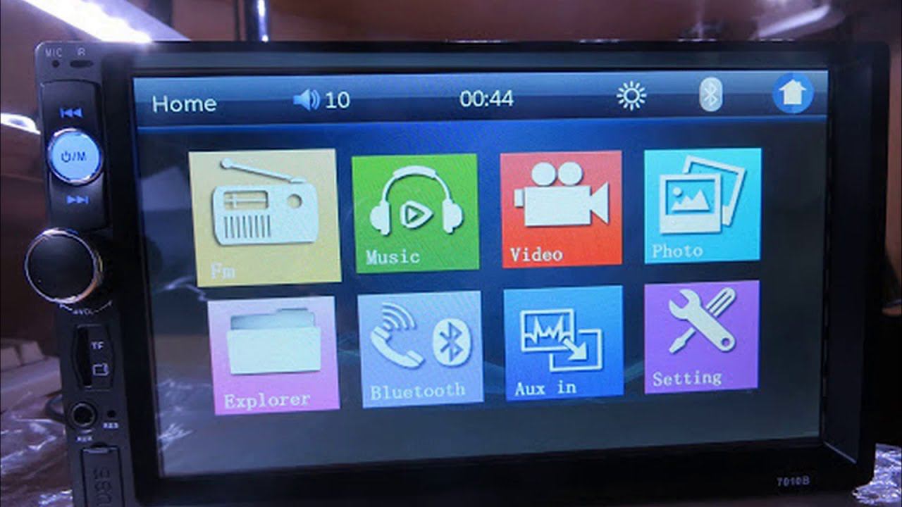 Автомагнитола Podofo 7010B BT Мультимедийный плеер 7 дюймов 2din Android 9 смотреть онлайн