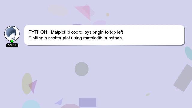 PYTHON : Matplotlib coord. sys origin to top left смотреть онлайн