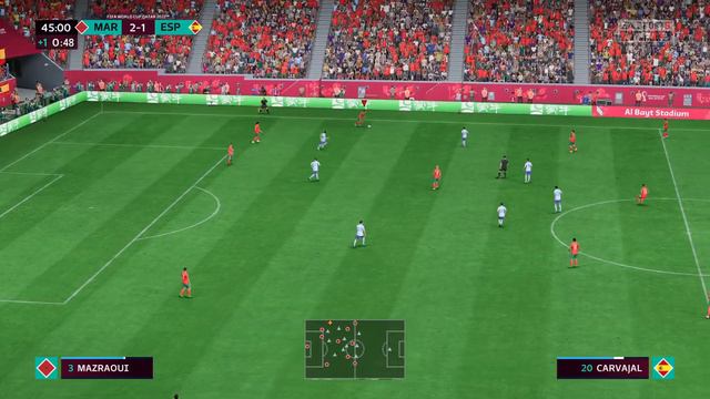 FIFA 23 - Morocco Vs Spain | Qatar 2022 R16 | (3-1) Ziyech, Boufal Sinks Spain | PS5™ [60fps]