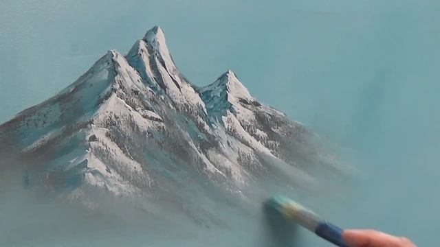 Семинар по технике Боба Росса. Секреты Боба Росса. Как писать снежные и каменистые горы мастихином. смотреть онлайн