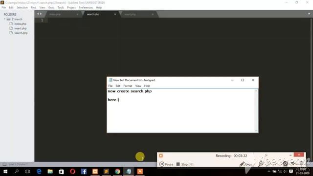 Insert and search data in MYSQL using PHP Part 2 смотреть онлайн