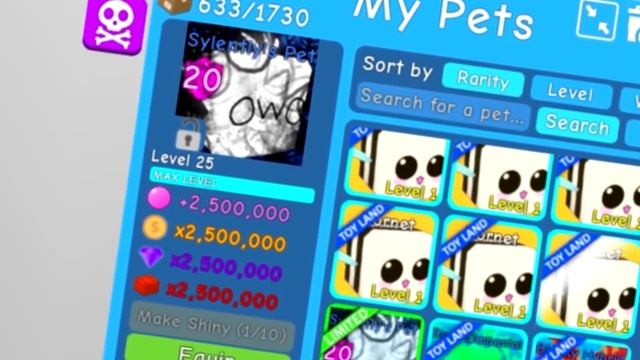 Secret Pets Pyramidium VS Shiny Pyramidium and SYLENTLY'S HAT in Roblox Bubble Gum Simulator! смотреть онлайн