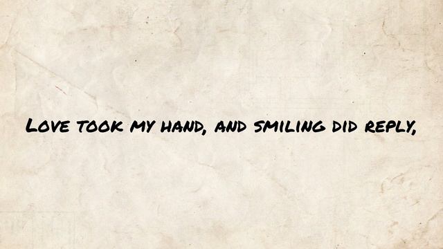 Love (III) - George Herbert poem reading | Jordan Harling Reads смотреть онлайн