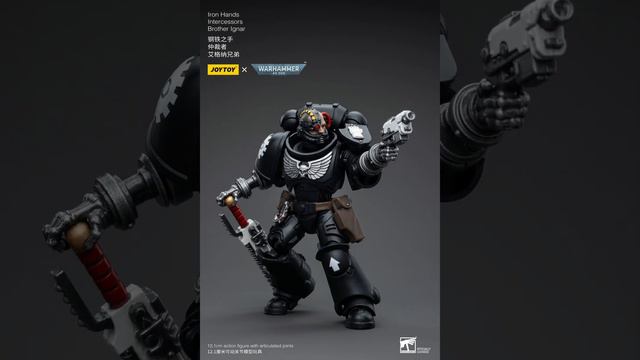 JOYTOY 1/18 Warhammer 40K Iron Hands Intercessors Brother Ignar смотреть онлайн