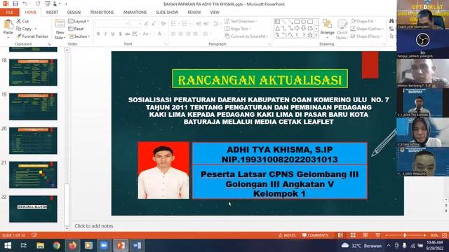Evaluasi Rancangan Aktualisasi Latsar CPNS Gol. III смотреть онлайн