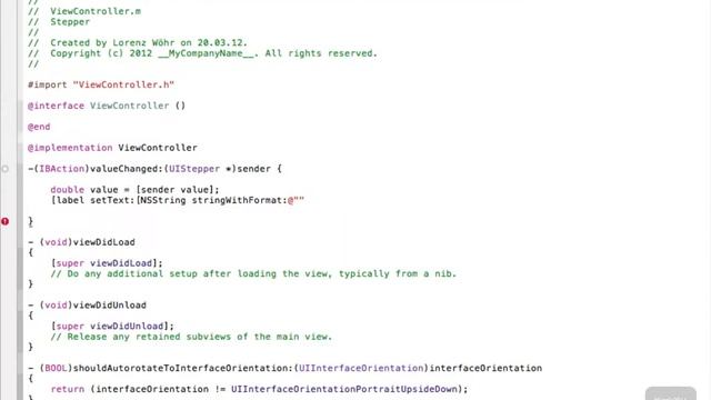 Xcode 4 3 2 IPhone SDK Tutorial   Stepper HD