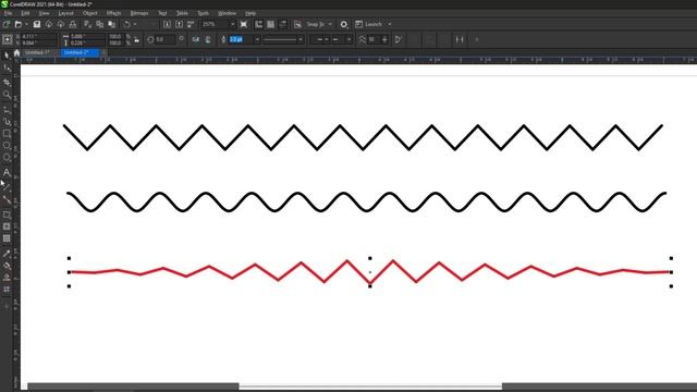 Distort tool Zigzag shape in tutorial CorelDraw 2021 by, Amjad Graphics Designer смотреть онлайн