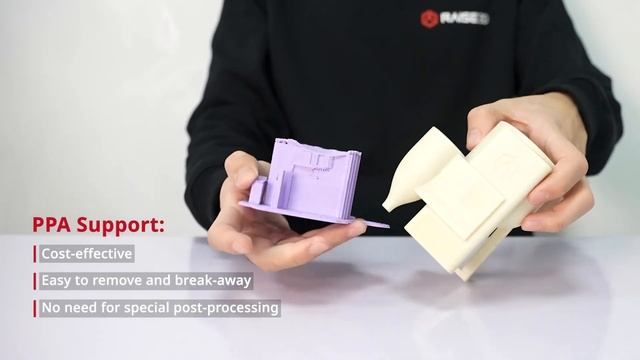 Raise3D Industrial PPA CF Filament, Industrial PPA GF Filament, and Industrial PPA Support Filament