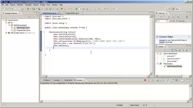 Java - Swing - Listeners Tutorial Part 1 смотреть онлайн