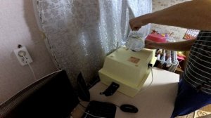 Инкубатор Золушка на 28 яиц первая закладка