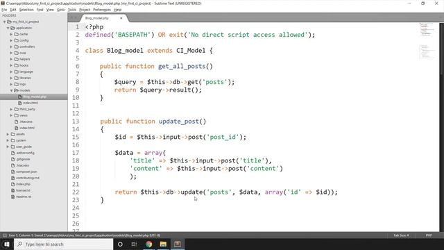 CodeIgniter Model - Updating Data | Web Systems and Technologies 2 (CodeIgniter 3) смотреть онлайн