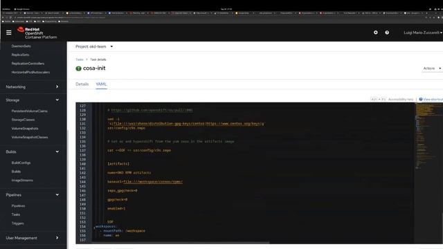 OKD CentOS Stream CoreOS Build Pipeline Explained -  Luigi Zuccarelli & Christian Glombek OKD WG