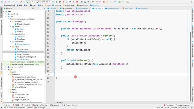 11. Shopping Cart (MVVM) - Adding Products to Cart смотреть онлайн