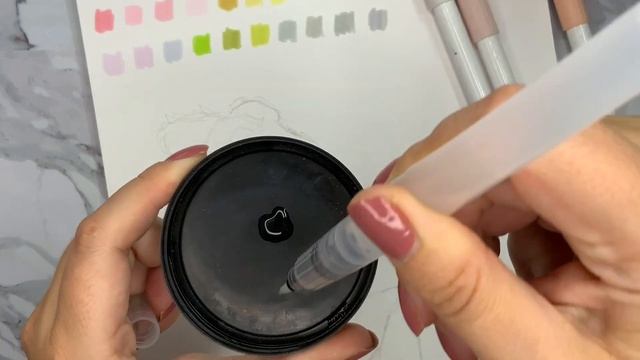 Ohuhu Dual Brush Pen Art Markers, watercolour markers, 72 set review + test смотреть онлайн