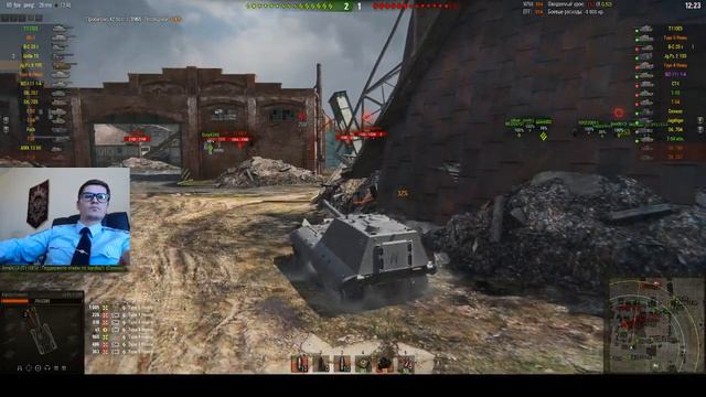 Капитан Валентин поджигает пуканчики на арте в WOT!!! World of Tanks смотреть онлайн