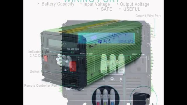 Special Discount on EDECOA Power Inverter 3000 Watt DC 24V to 120V Power Converter - Green смотреть онлайн