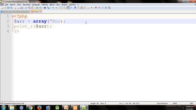 print_r() function / Testing of array using print_r() смотреть онлайн
