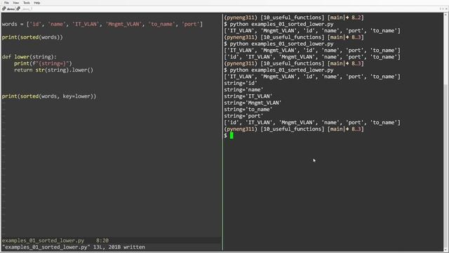 10.04 sorted 02. Сортування рядків без урахування регістру смотреть онлайн
