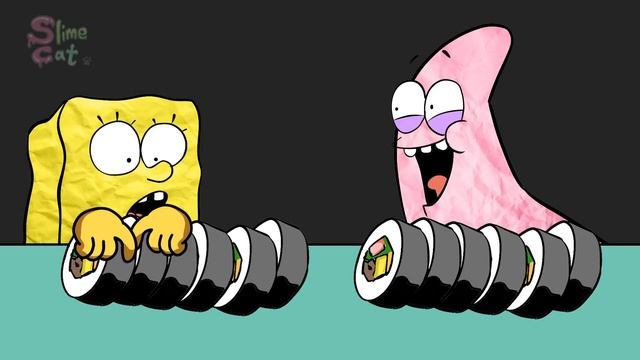 [Animation] SPONGEBOB VS PATRICK CONVENIENCE STORE FOOD MUKBANG | MUKBANG ANIMATION | SLIME CAT смотреть онлайн