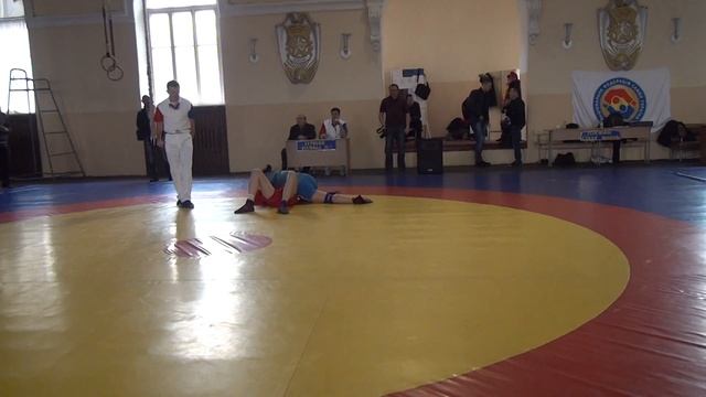 Обертий Оксана - Ким Анастасия. - 70 кг. Чемпионат Киева по самбо. 5 декабря 2015. смотреть онлайн