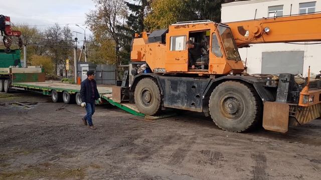 Tadano, погрузка крана. смотреть онлайн