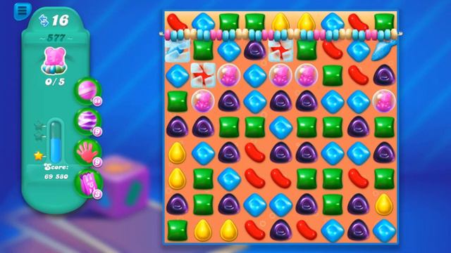 Candy Crush Soda Saga Level 577 (Bubble mode) - 3 Stars Walkthrough, No Boosters смотреть онлайн