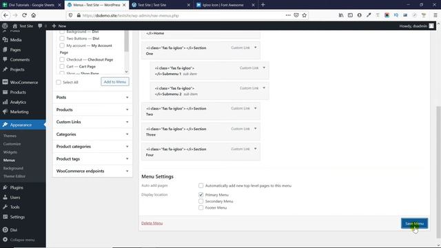 How To Add Fonts Awesome Icons To The Divi Navigation Menu | Divi Tutorial - Wordpress смотреть онлайн