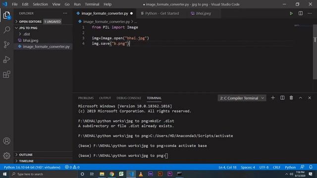 JPG to PNG Image Converter Using Python смотреть онлайн