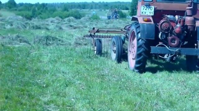 Самодельные фронтальные грабли на Т-16 смотреть онлайн