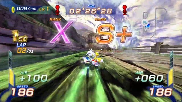 Sonic Free Riders No Kinect Patch online Tag mode смотреть онлайн