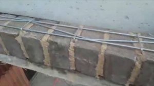 Перемычка из кирпича без уголка (В местах дверных, оконных и проёме ворот)