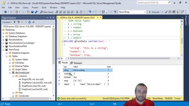 SQL Server - JSON to SQL Rows (Episode 4) смотреть онлайн