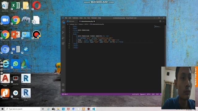 TUTORIAL MEMBUAT INPUT SEDERHANA MENGGUNAKAN VISUAL CODE DENGAN FORMAT PHP смотреть онлайн