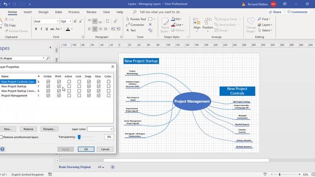 Creating, Deleting, Controlling and Printing Layers in Microsoft Visio смотреть онлайн