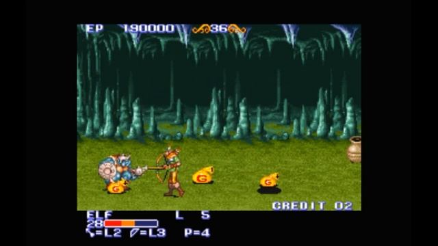 Super Nintendo (Snes) 16-bit The King of Dragons Stage 4 Cave of Hydra