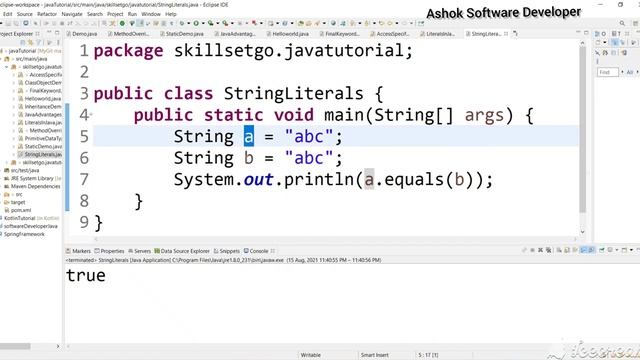 Java Interview: JAVA String Literals, Explained in Telugu смотреть онлайн