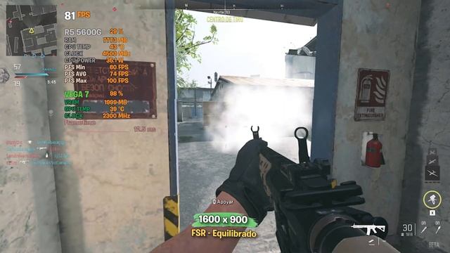 ✅ Ryzen 5 5600G ✅ VEGA 7 ✅ Call of Duty Modern Warfare 2 ✅ 720p - 900p - 1080p ? FSR 1.0 ? смотреть онлайн