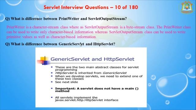 Servlet Interview Questions – 10 out of 180 смотреть онлайн