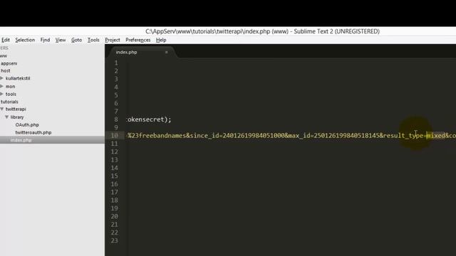 PHP Tutorials - Twitter API 1.1 Search Tweets or Hashtags смотреть онлайн