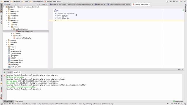 Laravel 5.3 advanced Authentication #3 Registration смотреть онлайн