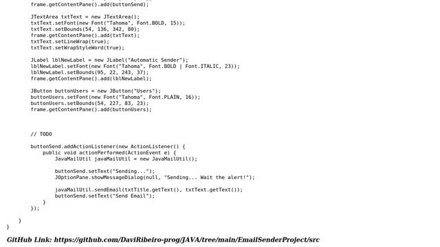 Code Review: Evaluate my program with Java Mail + Sql + Swing смотреть онлайн