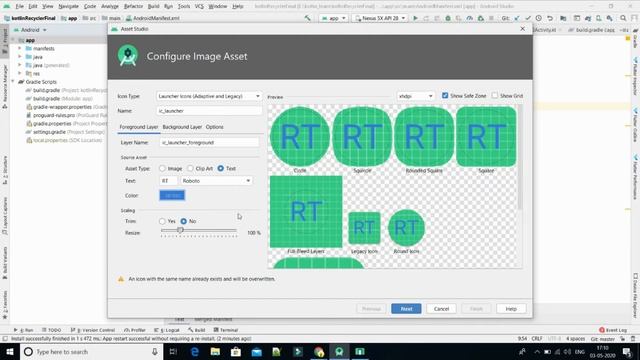 Create an App Icon or Launcher Icon using android Studio | Create App Icon without designing смотреть онлайн