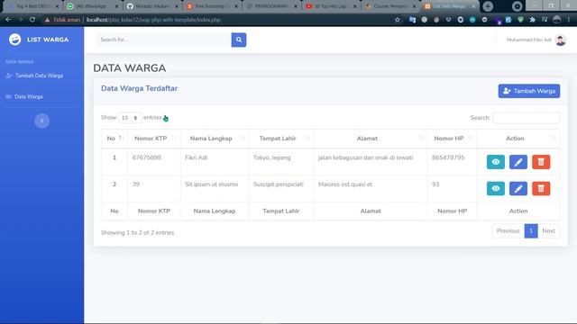 DEMO CRUD OOP PHP WITH PDO AND TEMPLATE SB ADMIN 2 смотреть онлайн