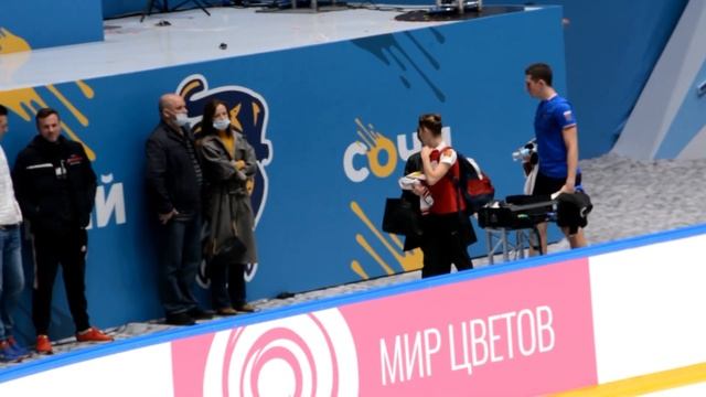 Тренировка Анастасии Мишиной и Александра Галлямова на 3 этапе Кубке России смотреть онлайн