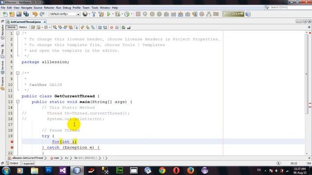 How to Get Current Thread and Pause Thread by Sleep Method in Java Netbeans смотреть онлайн