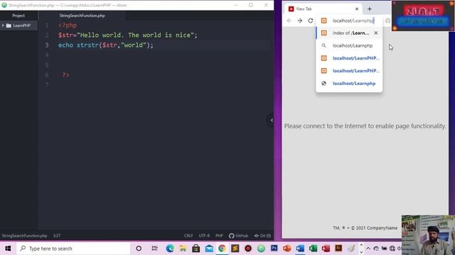 How to Learn about PHP String Search Function Part-68 by Zain Ul Abideen IIT Chakswari Mirpur смотреть онлайн